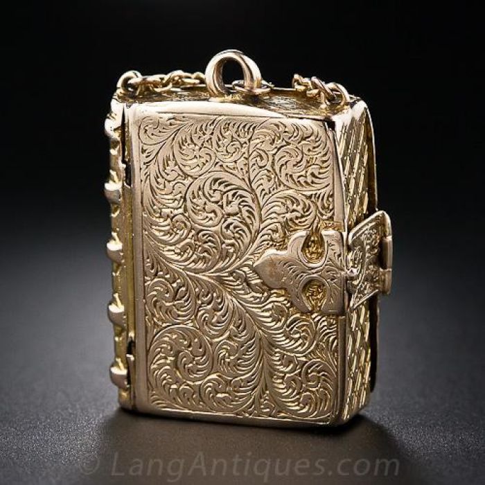 Victorian Multi Photo Book Locket