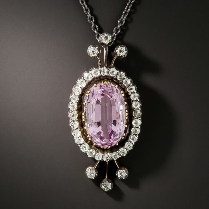 Pink topaz necklace online