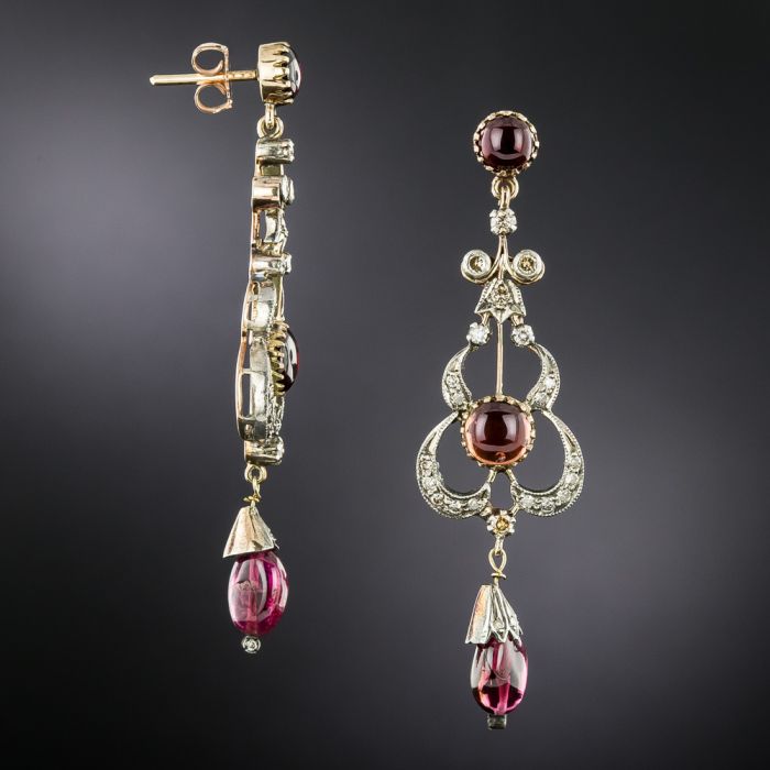 Garnet chandelier earrings hot sale