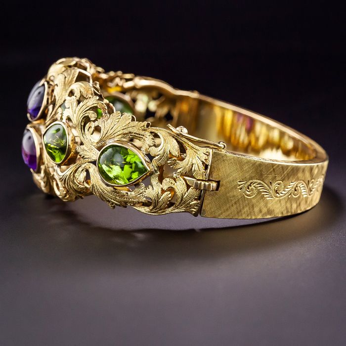 Peridot and amethyst bracelet new arrivals