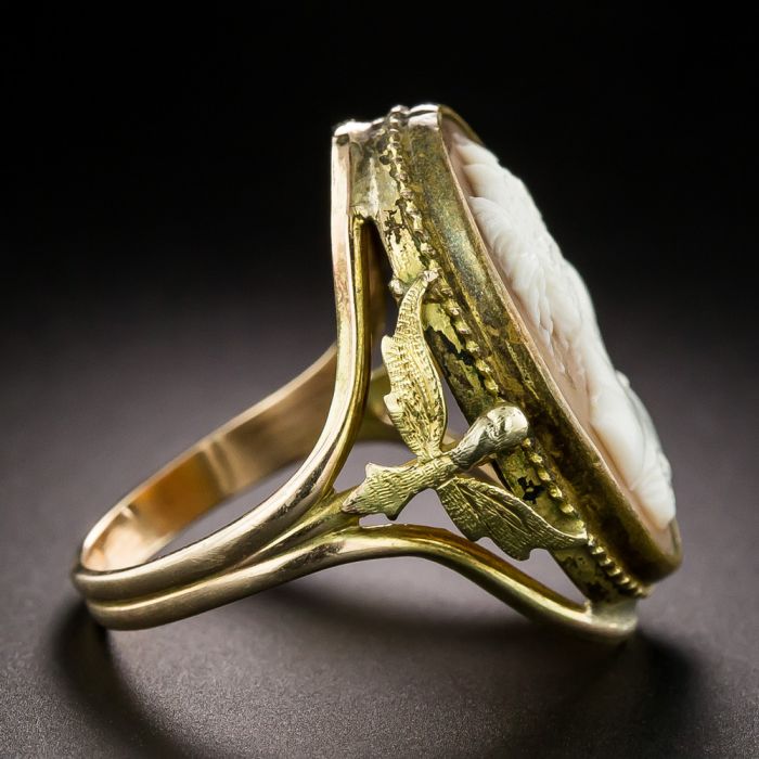 Shell cameo ring new arrivals