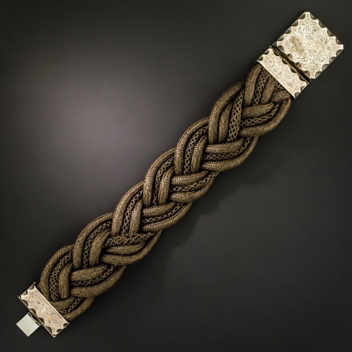 Victorian Woven Hair Bracelet