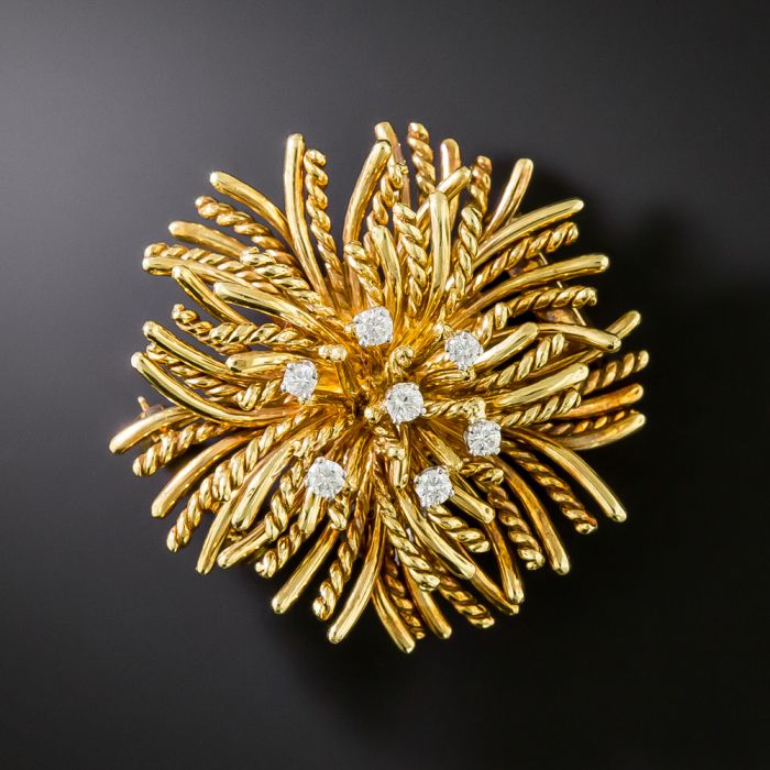 Diamond brooch best sale