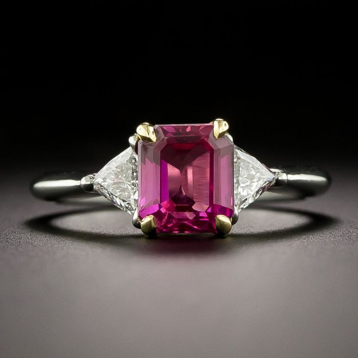 Tiffany Co. 1.53 Carat Pink Sapphire and Diamond Ring