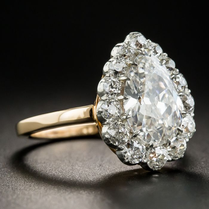 Vintage 2.19 Pear Shape Diamond Ring - GIA G SI2