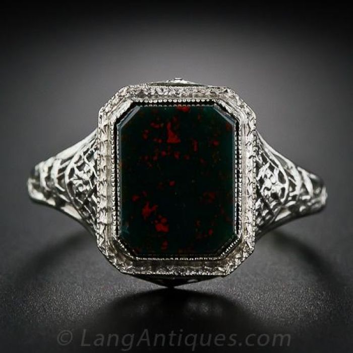 Vintage Bloodstone Ring