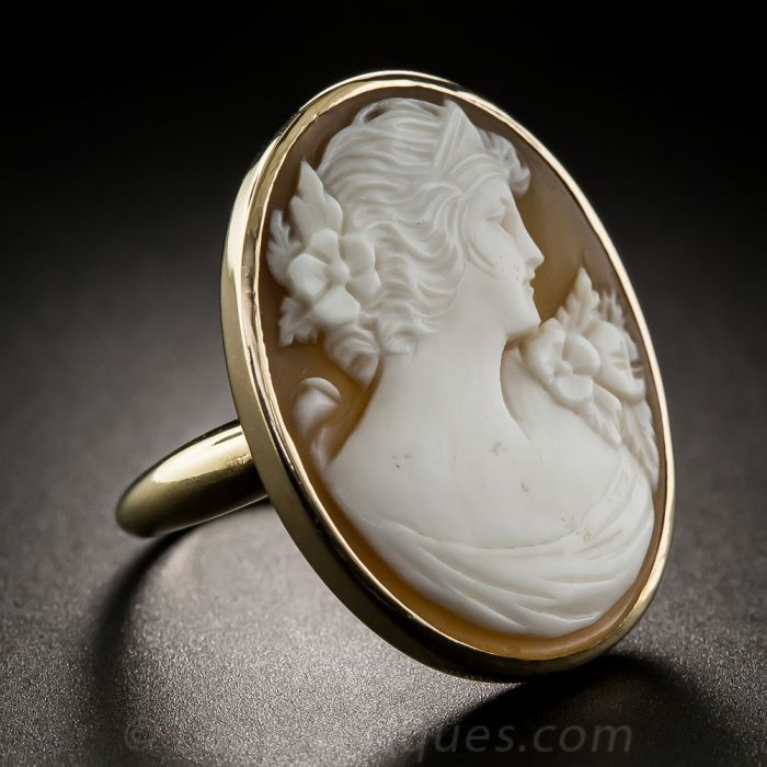 Vintage cameo jewelry top
