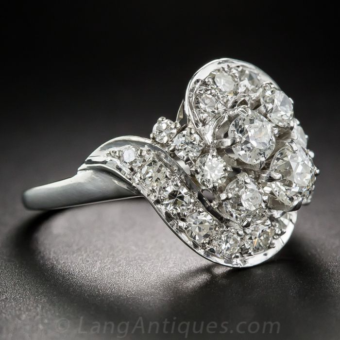 Vintage diamond cocktail rings best sale