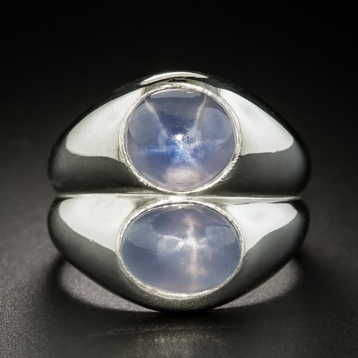 Vintage Double Star Sapphire Ring