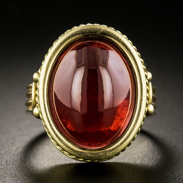 Vintage Garnet Cabochon Ring