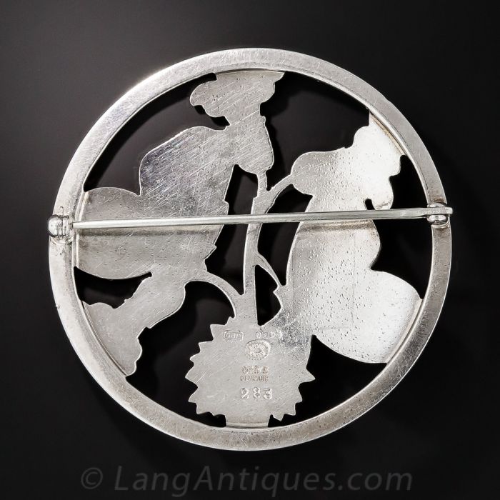 Vintage Georg Jensen Silver Butterfly Brooch