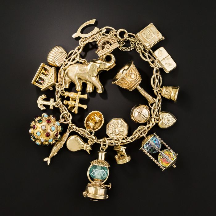 Vintage Multi Charm Bracelet