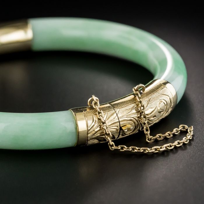 Vintage jade bangle discount