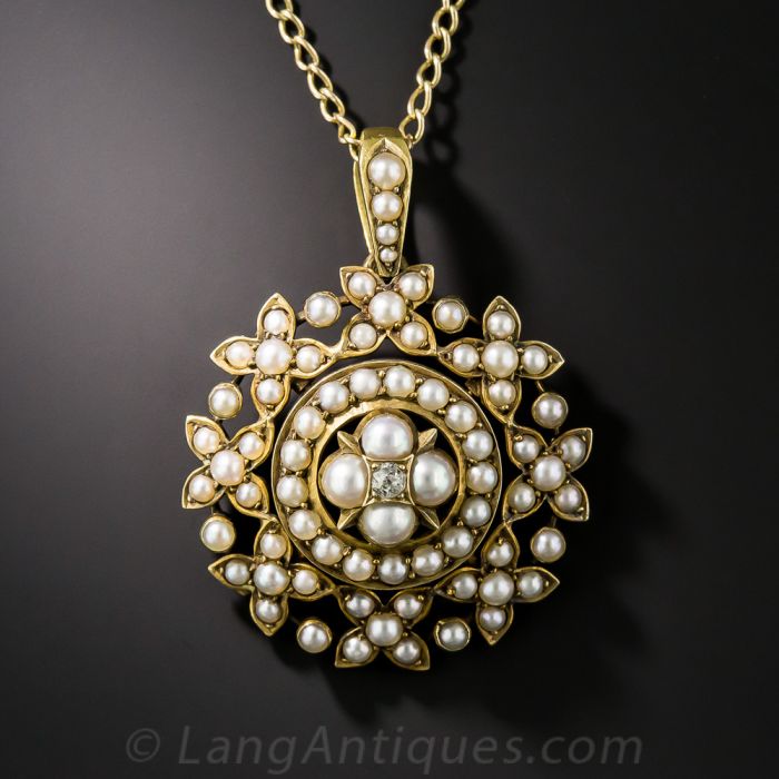 Pearl cluster necklace new arrivals