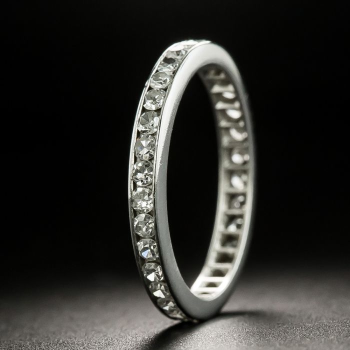 Vintage platinum eternity ring cheap