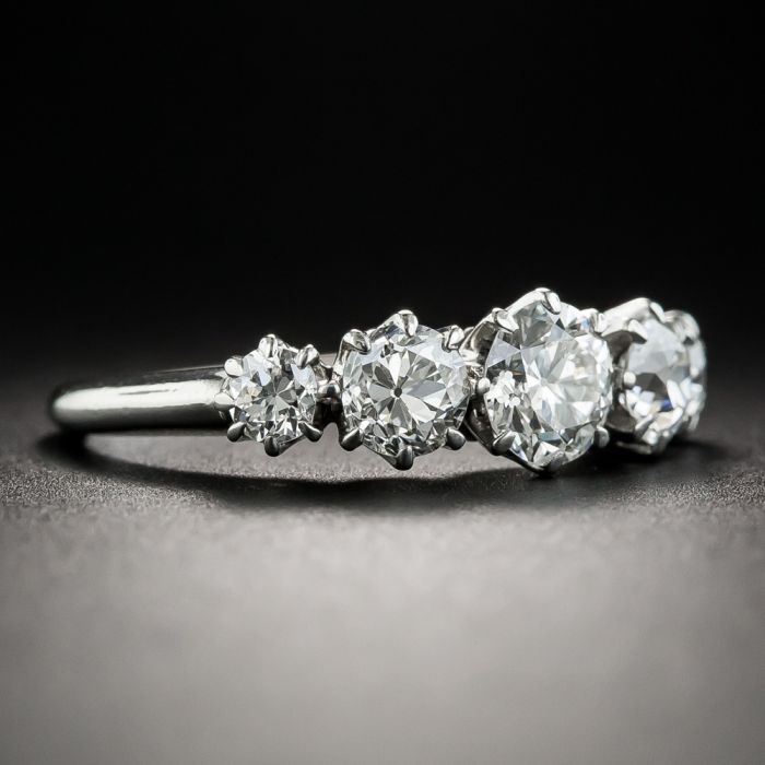 Vintage five stone diamond ring store
