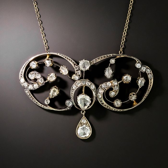Vintage Rose Cut Diamond Pendant