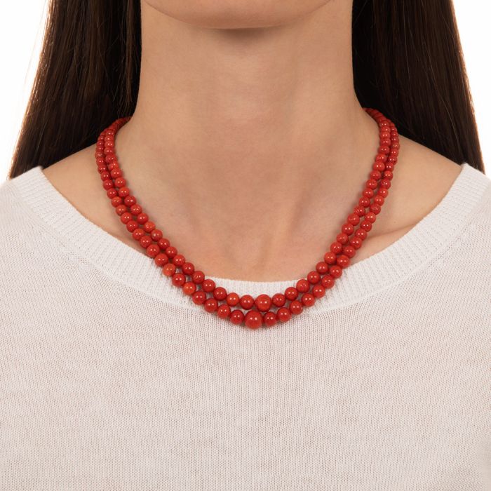 Sardinian coral necklace new arrivals
