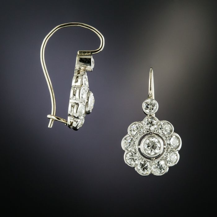 Vintage cluster earrings top