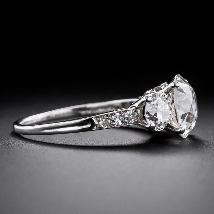 Tiffany and co three stone engagement ring hot sale