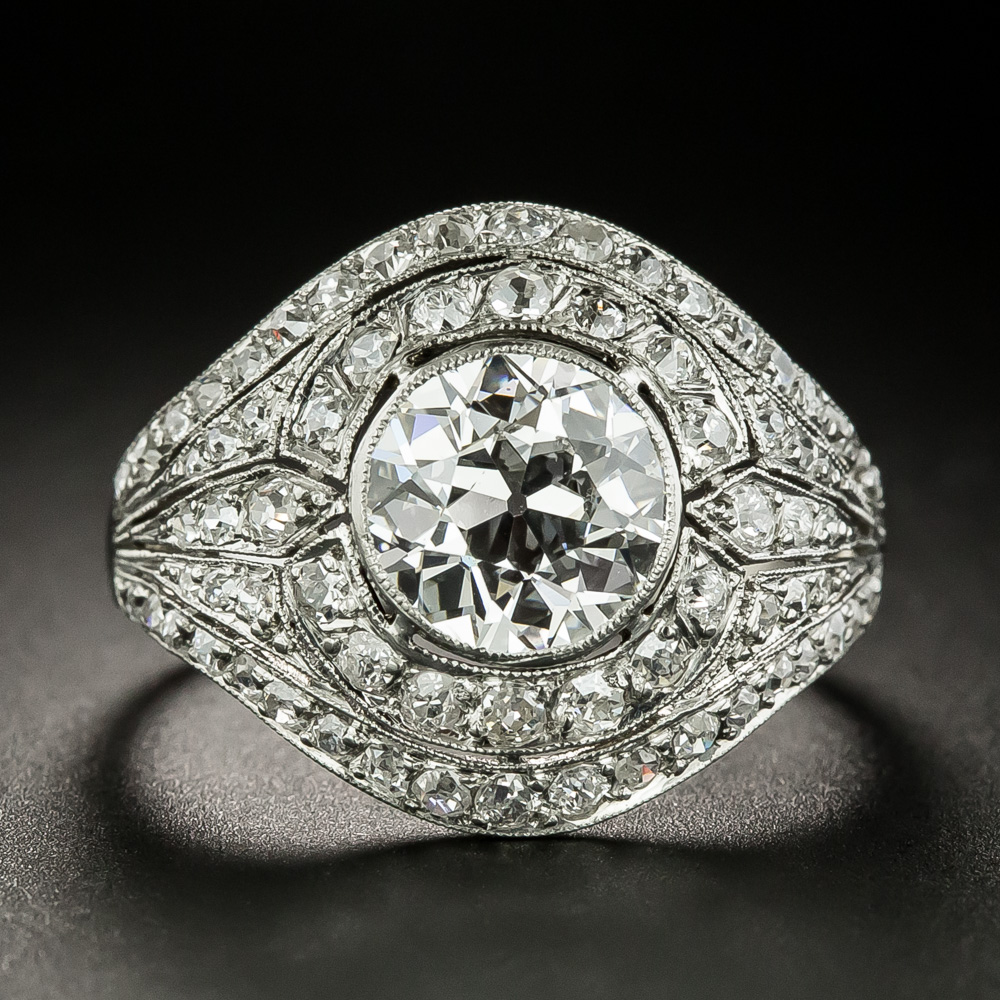 Edwardian 1.81 Carat Diamond Engagement Ring - GIA F SI1