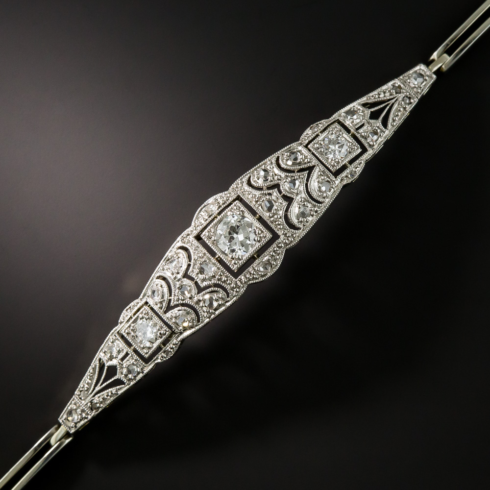 Edwardian/Art Deco Platinum/18K Bracelet