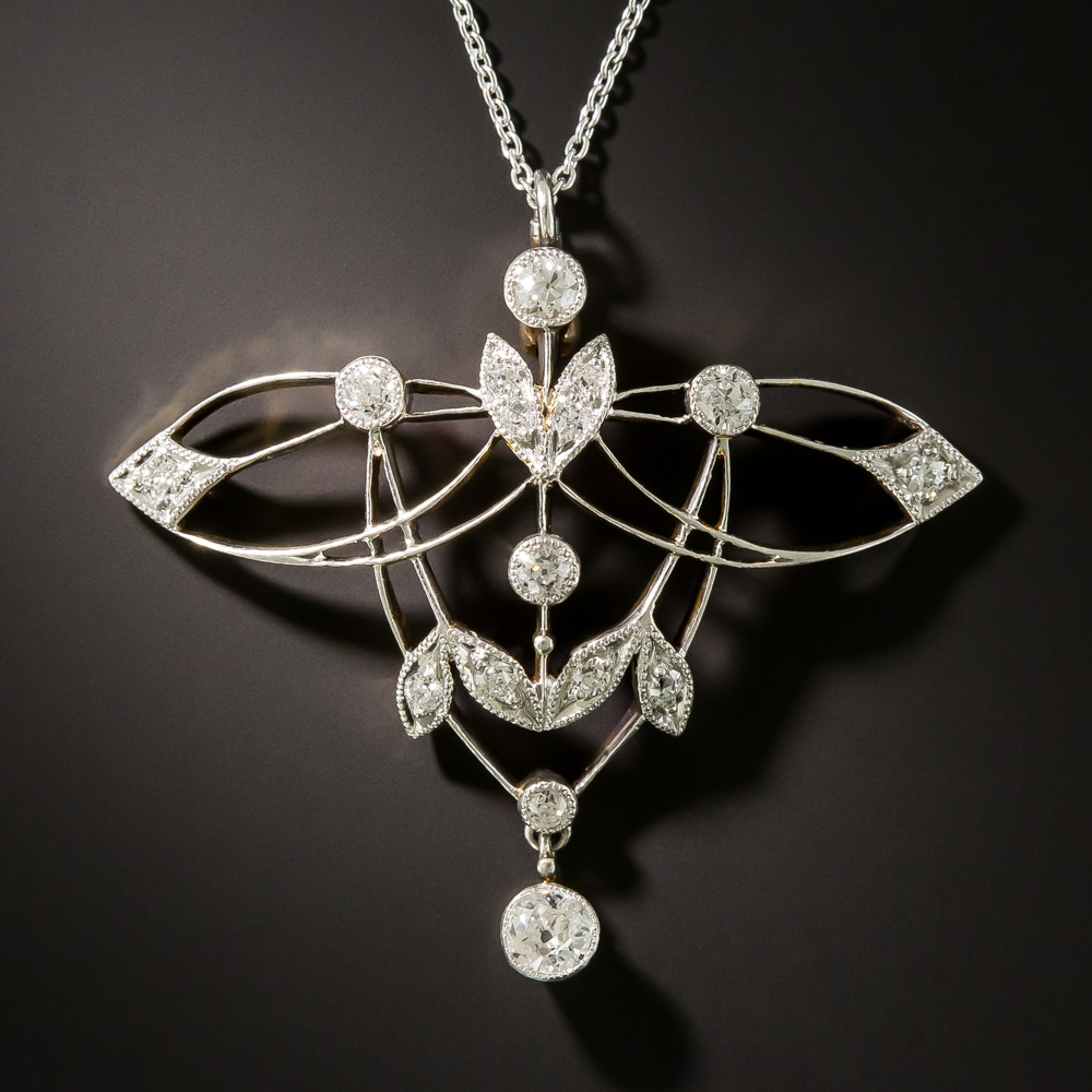 Edwardian Diamond Openwork Necklace