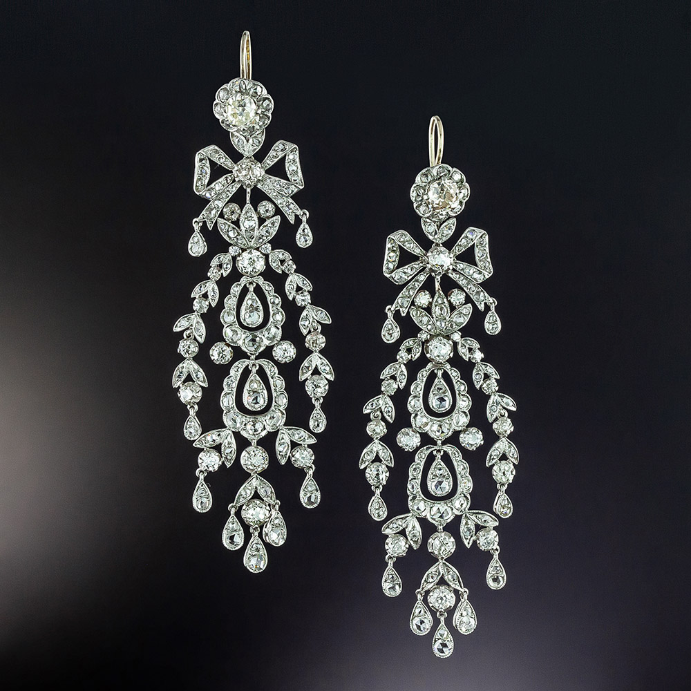 Discover 78+ diamond chandelier earrings for wedding latest ...