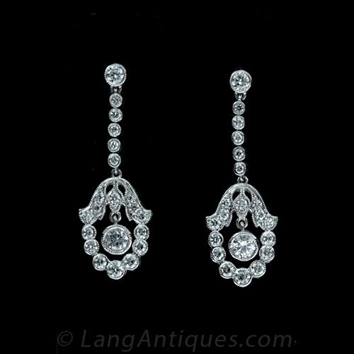 Edwardian Style Drop Earrings