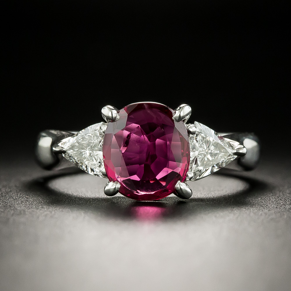 Estate 1.33 Carat Ruby and Diamond Ring