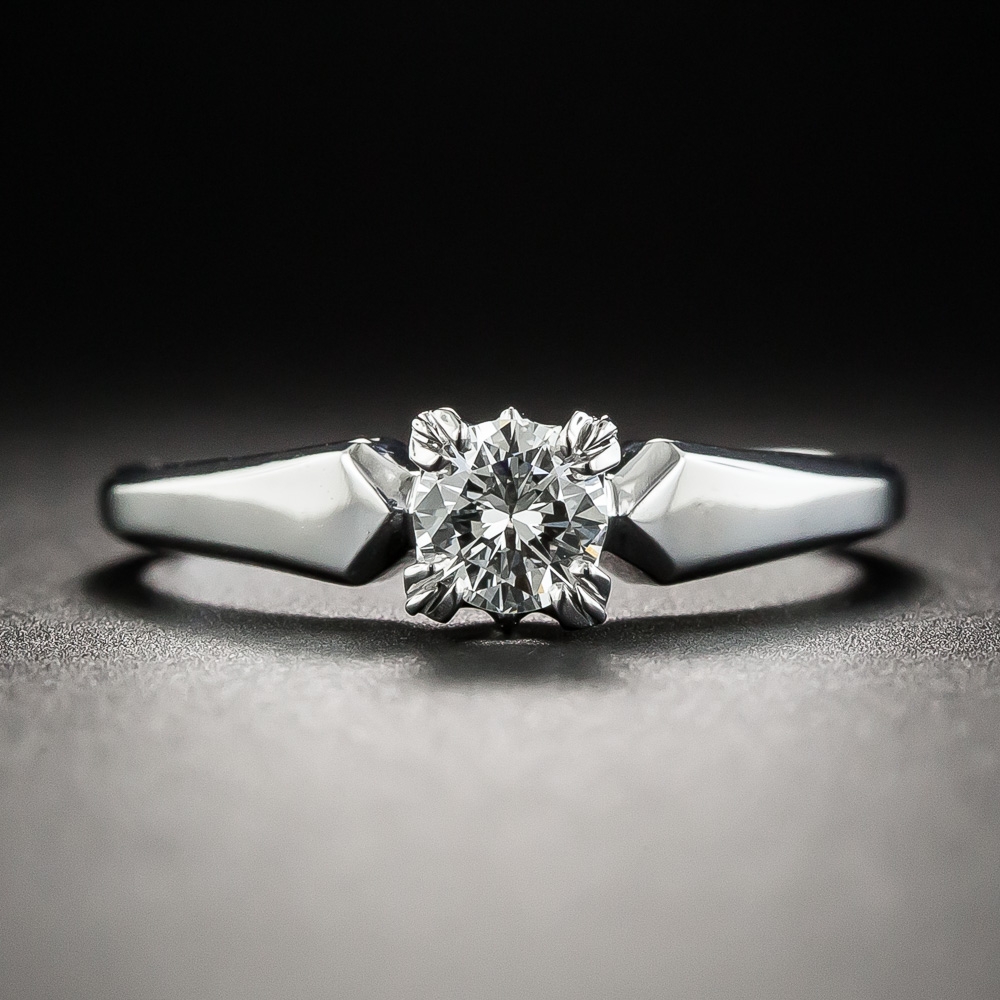 Estate .30 Carat Diamond Solitaire Engagement Ring