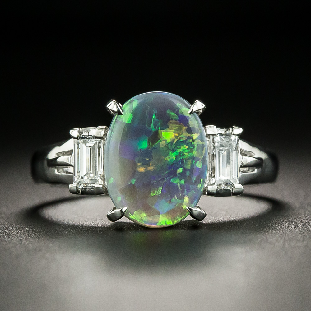 Opal hot sale baguette ring