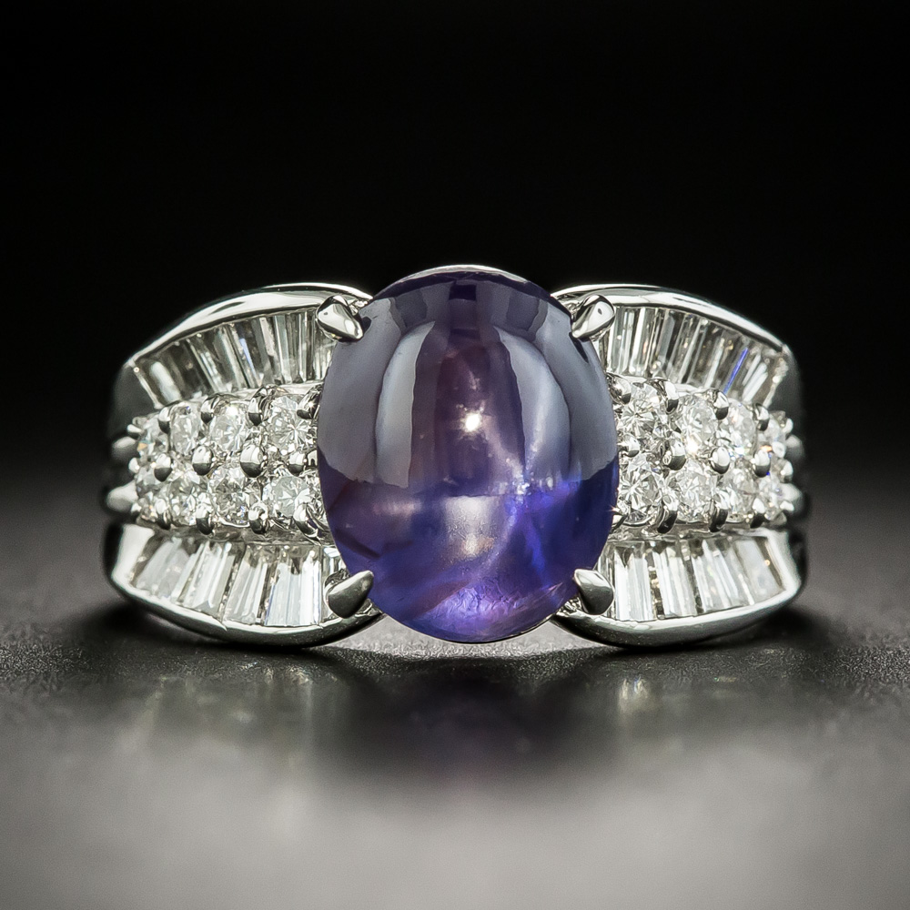 Tiffany & Co. Art Deco 11.70 CTW No Heat Ceylon Fancy Purple Star - Ruby  Lane