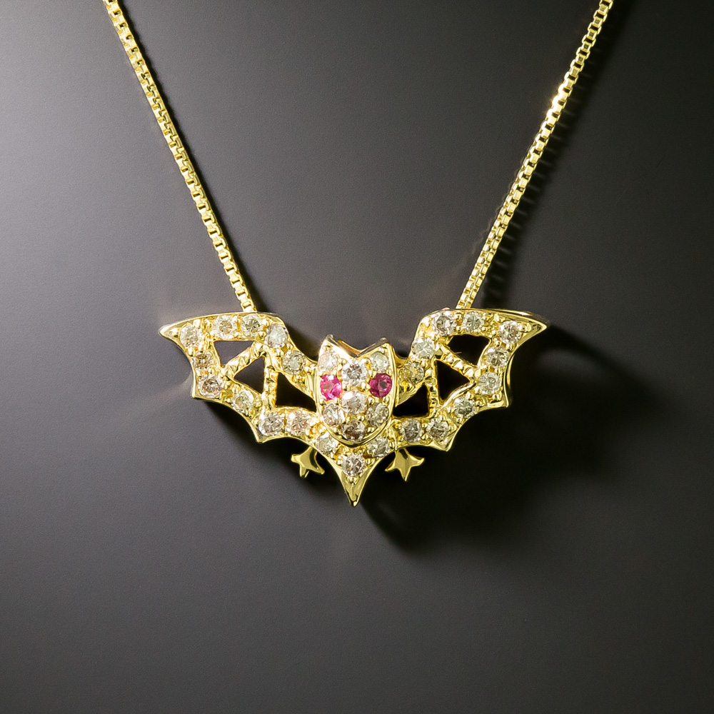 Moonstone Bat Necklace – Bat World Store
