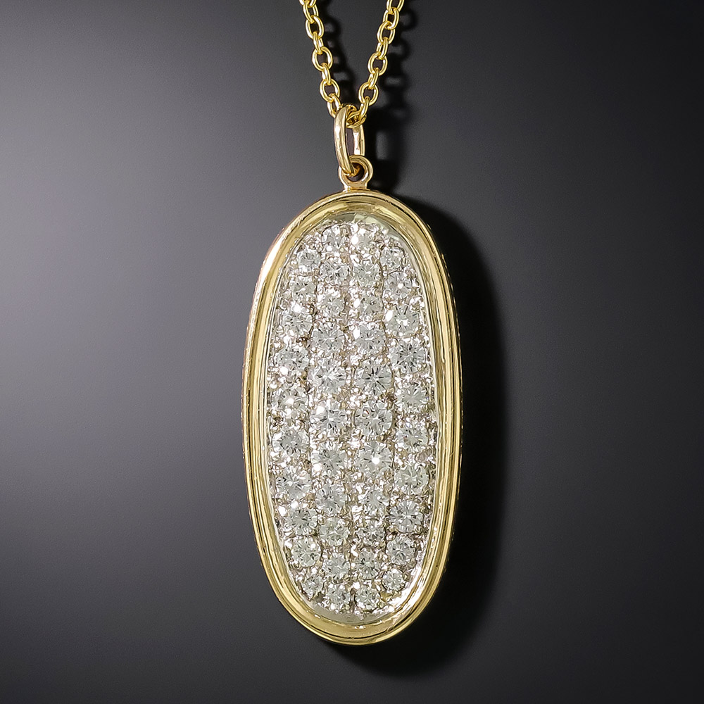 LIENS EVIDENCE DIAMOND PAVED NECKLACE