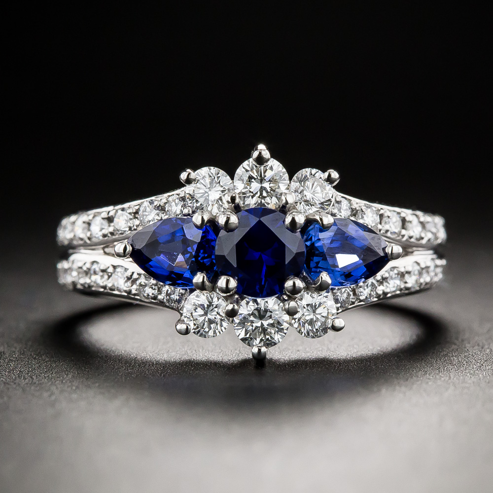 Estate Sapphire and Diamond Ring