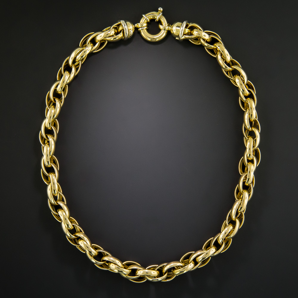 Estate Triple-Link Rope Chain, Italy