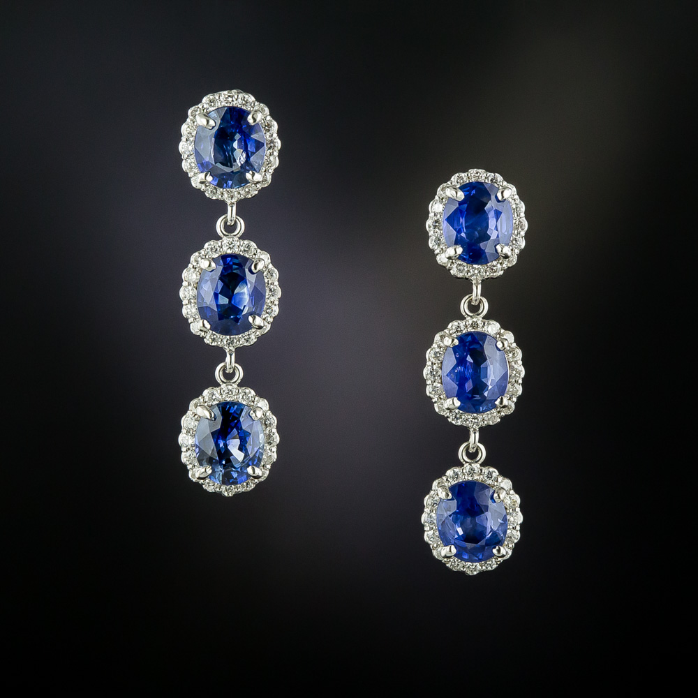 estate sapphire earrings