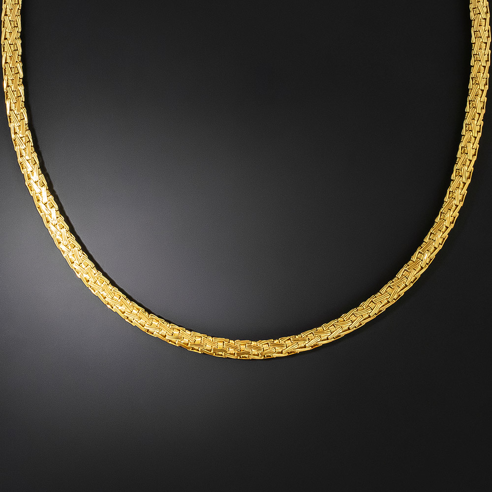 Estate yellow store gold necklace