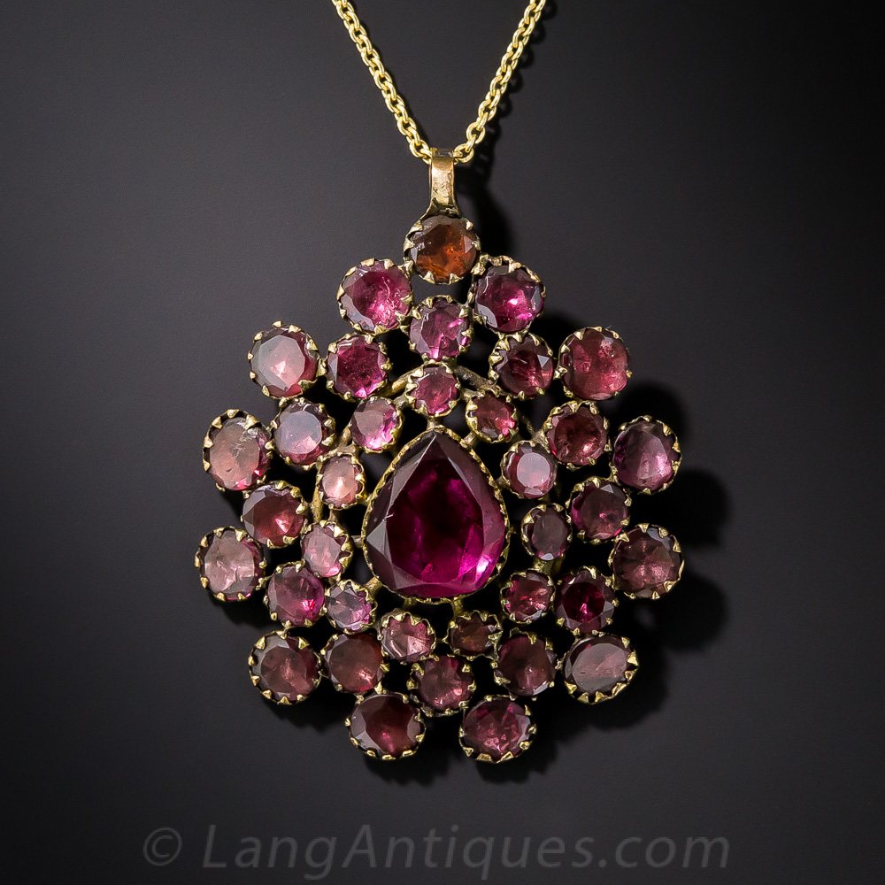 Georgian Garnet Pendant