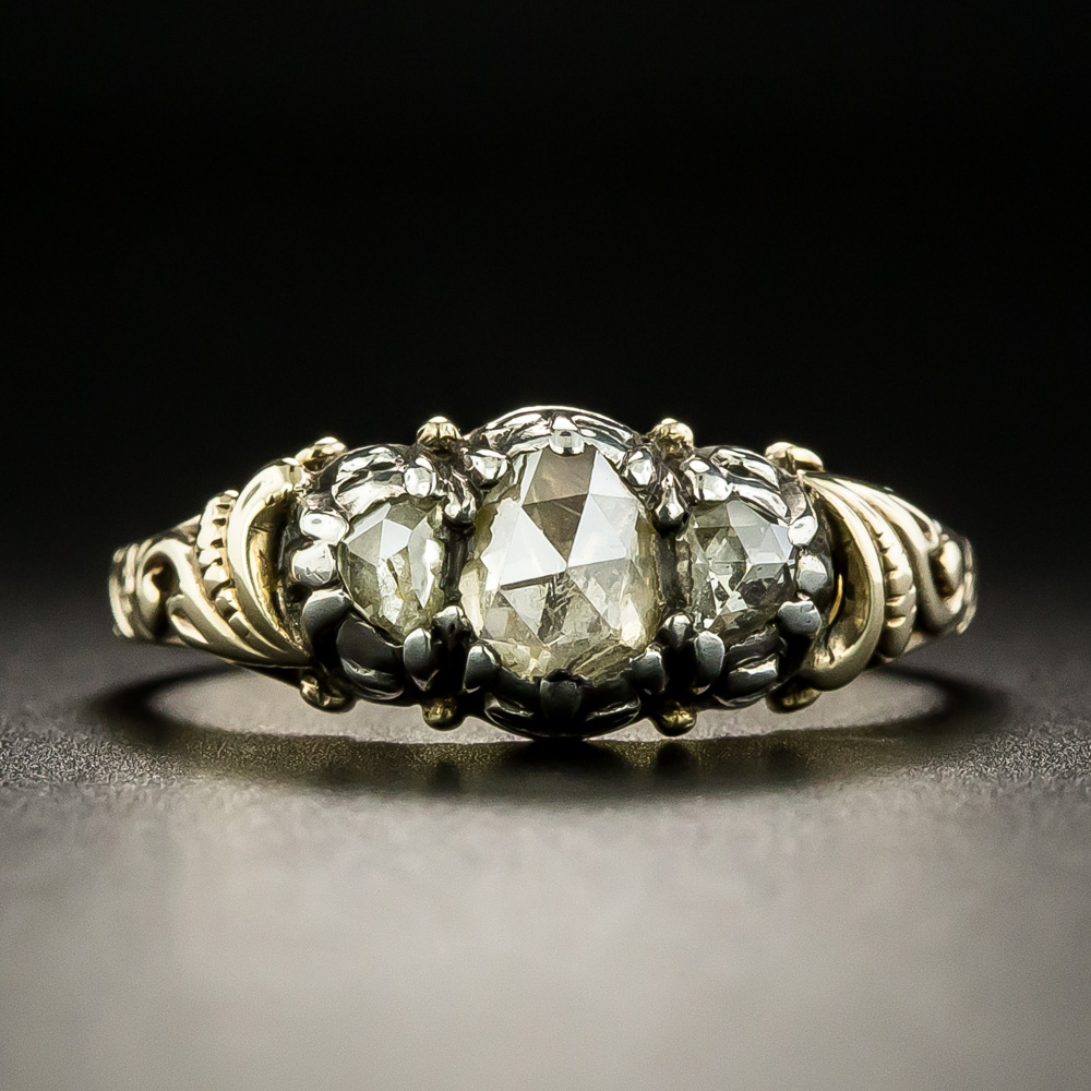Georgian Diamond Button Cluster Ring | DB Gems