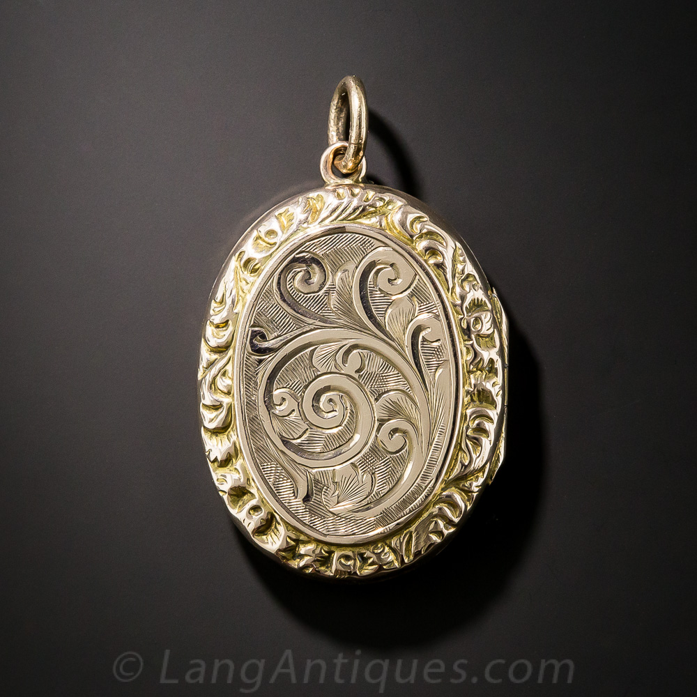 Gold Filled Victorian Engraved Locket