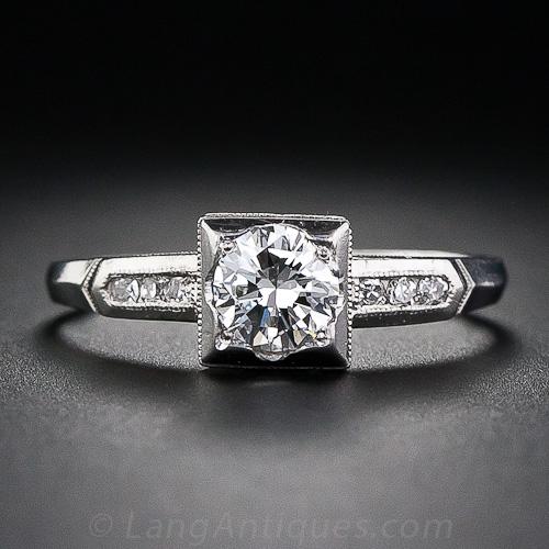 Illusion Diamond Engagement Ring