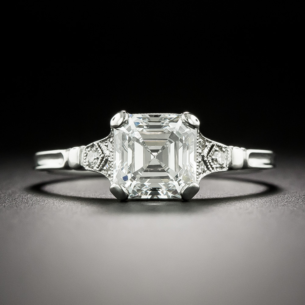 Asscher-Cut Diamond Ring