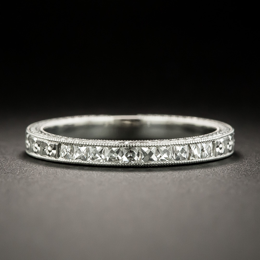 French-Cut Diamond Wedding Band