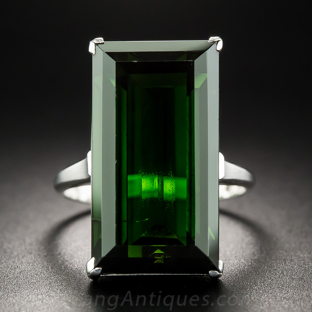 Dark green clearance tourmaline ring