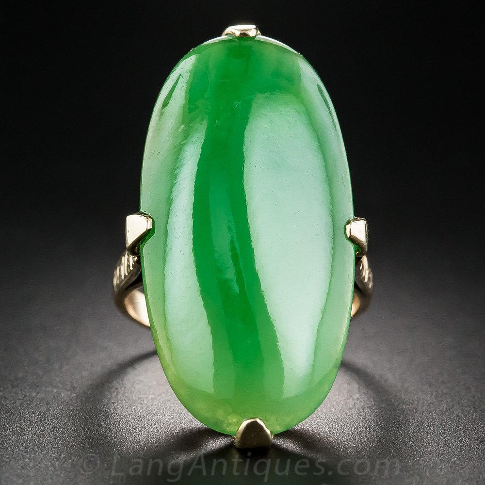 Vintage best sale jade ring