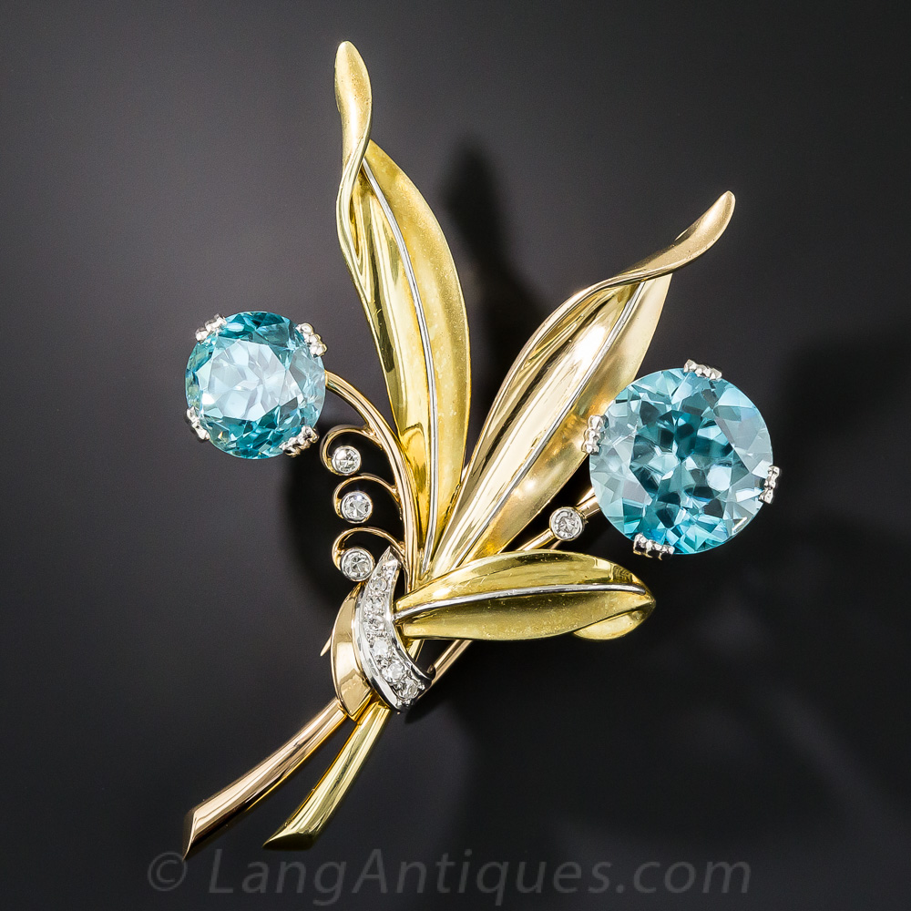 Large Zircon Brooch