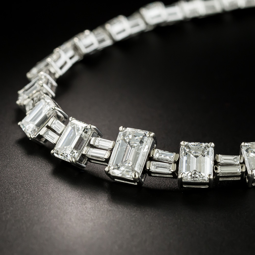 Emerald Cut Ballerina Diamond Mosaic Necklace | Berlinger Jewelry