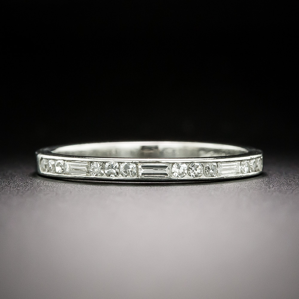 Mid Century Baguette And Round Diamond Wedding Band By Hartzberg What   Mid Century Baguette And Round Diamond Wedding Band By Hartzberg 3 110 1 10996 